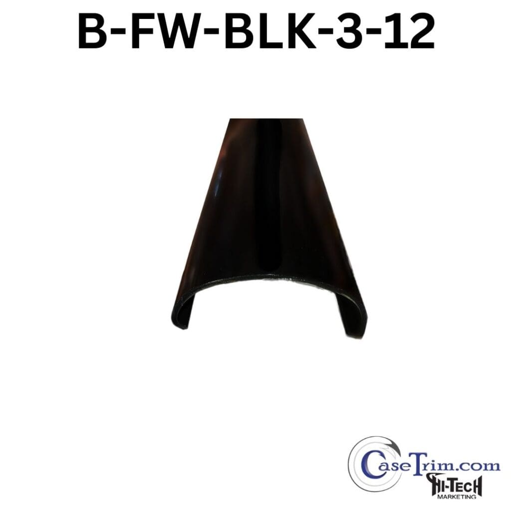 Bfw - blk - 3 - 12 bfw - blk - 3″ C-Shaped Excel Style Black Bumper.