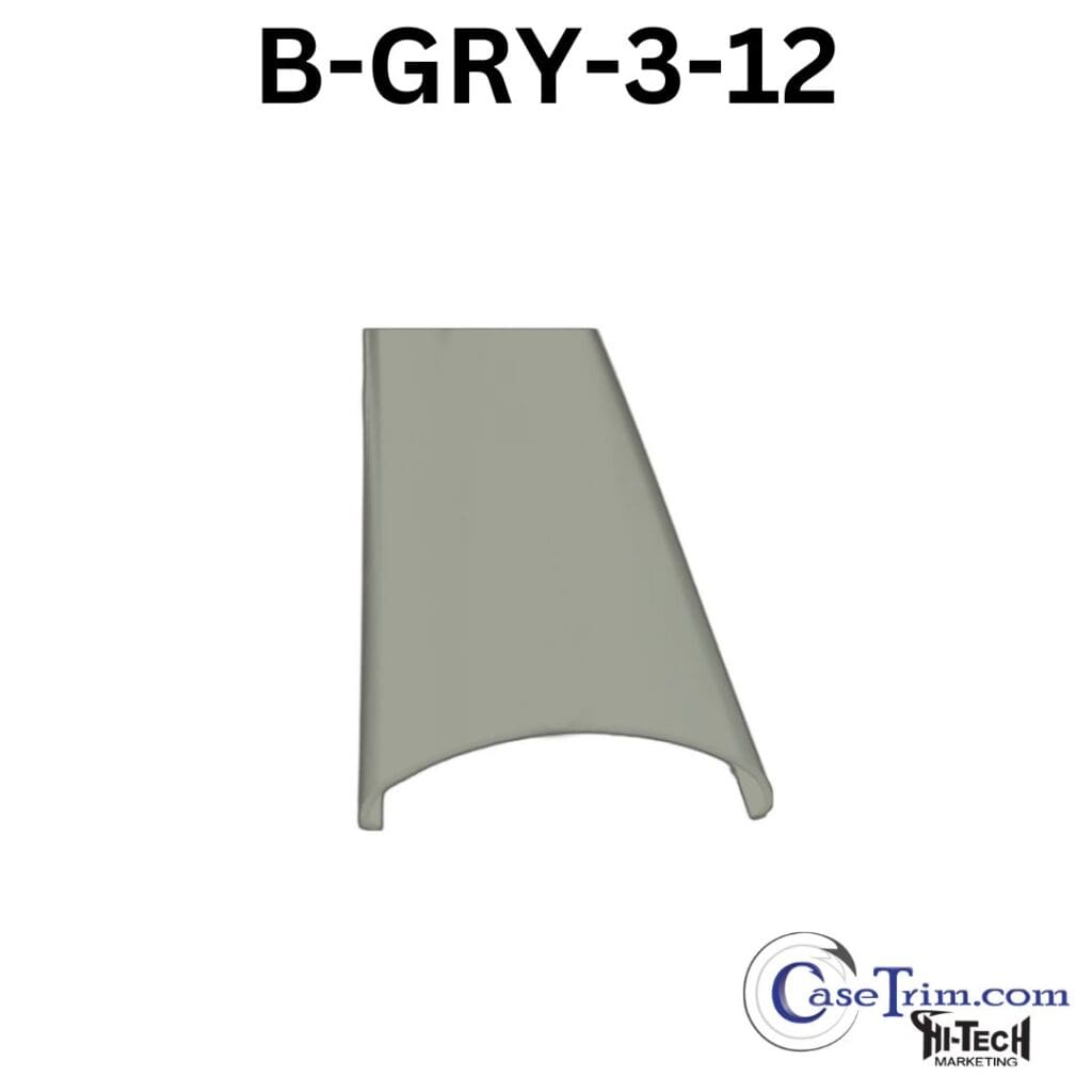 3" C-Shaped Hussmann Style Grey Bumper - gray - 312 - b - gray - 312 - b - gray.