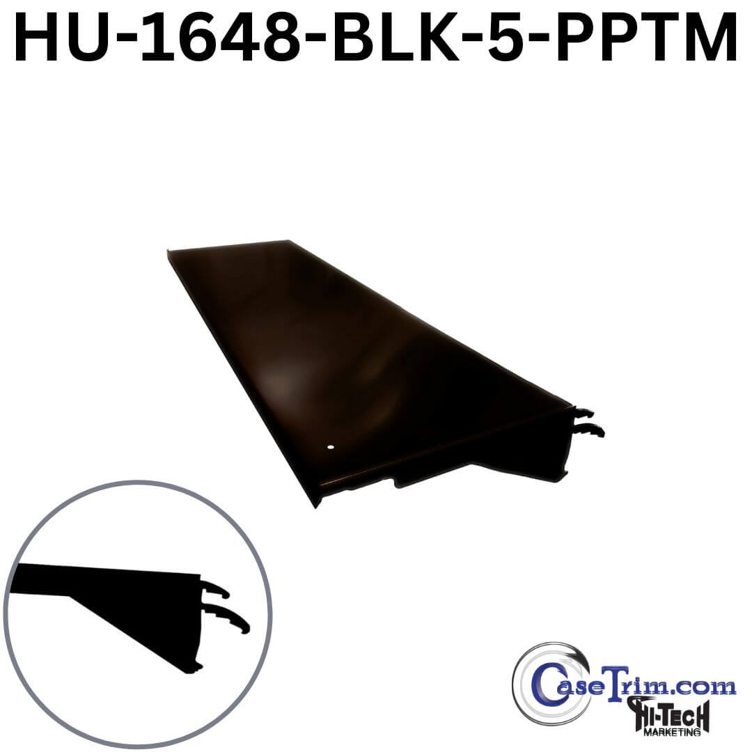 Shelf Hussmann Black 16x48 PPTM 5-Position - 166 black - 5 - ptm - black - 5 - ptm.