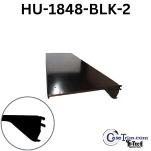 Shelf Hussmann Black 18x48 - 2 shelf bracket.