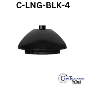 A black plastic cap with the words " c-lng blk 4 ".