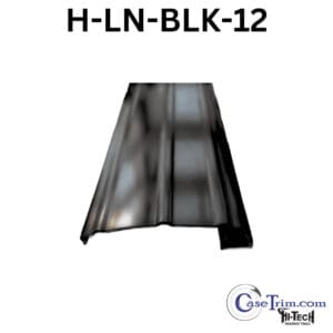 A black metal strip with the words " h-ln blk 1 2 ".