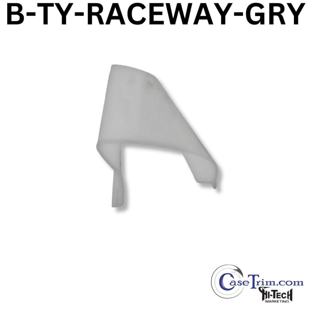 White plastic B-TY raceway cover.