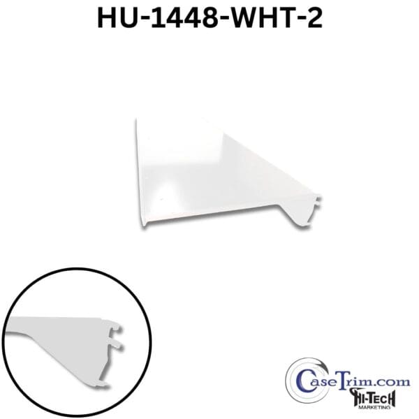 White corner shelf bracket HU-1448-WHT-2.